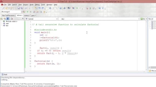 Tail Recursion in C Programming Language