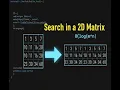 74 Search a 2D Matrix - in tamil