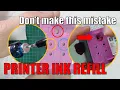 Refill printer ink cartridge the right way and save money