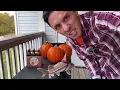 Dali and Cozy Pumpkin Carving
