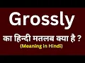Grossly meaning in hindi Grossly ka matlab kya hota hai word meaning daily use word