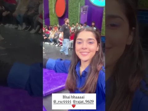 Eisha Singh with Rajat Dalal entry to indian game show shorts video