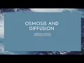 Diffusion and Osmosis Beaker Worksheet