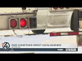 Winter weather on mountain passes makes it hard for local shops to get supplies