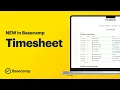 New in Basecamp Timesheet