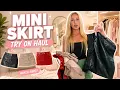 MINI SKIRT TRY ON HAUL