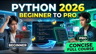 Python for Beginners 2026 Concise Practical Full Course Master Python Quickly