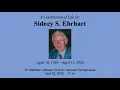 Funeral of Sidney S Ehrhart April 22 2026 St Matthew Lutheran Church Hanover