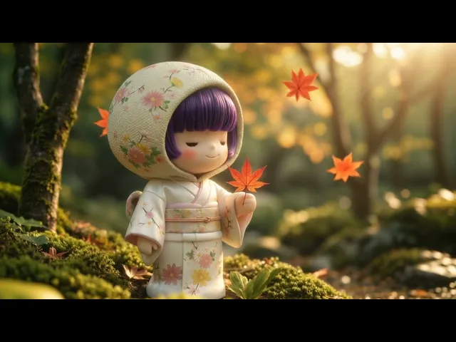 🌸 Pepol’s Peaceful Japanese Garden | Calm Relaxing Video for Kids | Kids Calm Content