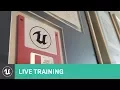 Saving and Loading Live Training Unreal Engine