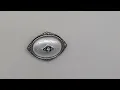 Vintage Avon Brooch Pin Pendant Faux Pearl Silver Tone Rhinestone Victorian