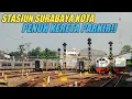Lagu STASIUN UJUNG SUPER SIBUK! AKTIVITAS KERETA API PAGI HARI DI PERLINTASAN STASIUN SEMUT SURABAYA KOTA