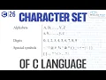 Character Set in C Programming Language C Character Set Tutorial
