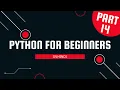 Part 14 Python for Beginners Data type Sequence Tuples and lists