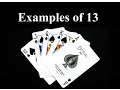 Examples Of How To Play 13