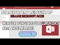 Tutorial Microsoft Acces Menghapus Seluruh isi Tabel dengan fungsi