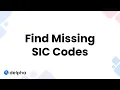 Delpha Find Missing SIC Codes