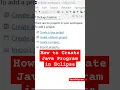 How to Create First Java Program in Eclipse