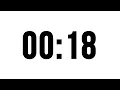 18 Second Timer Without Music Simple Countdown With Alarm At The End