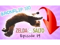Cat does backflip 180 - Zelda Salto