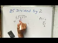 25 divided by 2 how to divide Hindi
