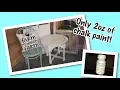 2oz of Waverly Inspirations Chalk paint to paint an entire side table