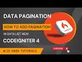 Pagination In Codeigniter 4 Data List Pagination