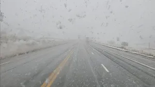 Trucking Highway 6 in Utah Storms Just Pop in Minutes
