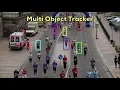 MultiTracker Multiple Object Tracker using OpenCV C Python