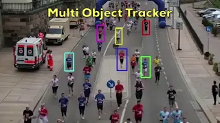 MultiTracker Multiple Object Tracker using OpenCV C Python