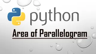Find Area of parallelogram in Python