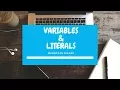 Lesson 3-Variable and Literals in Java