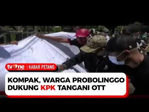 Massa di Probolinggo Berharap Usut Tuntas Kasus Suap Jabatan