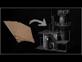 40k Terrain from ONLY CARDBOARD - Warhammer 40 000 Necromunda Kill Team Industrial Tutorial