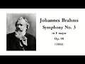 Brahms: Symphony No. 3 in F major, Op. 90 (with Score)
