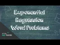 Exponential Regression Word Problems