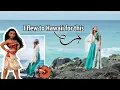 Sewing a dress for Moana Draping a fashion look and taking it to Hawaii