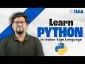 First Time for the DEAF Python Basics Course for Deaf People in Indian Sign Language