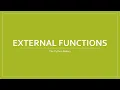 Lesson 2B4 External Functions Bart