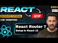 React Router tutorial in Hindi Setup with React js 19