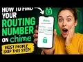 How to find your routing number on Chime