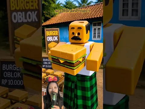 Gara-gara burger sekampung berubah jadi kotak 🤭🤭‼️