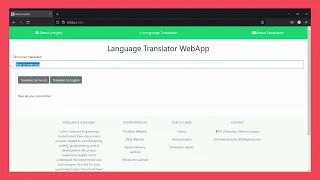 IBM Language translator web app demonstration