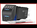 Nilight Momentary Rocker Switch Toggle ON Off ON Switch DPDT 7Pin 12V 24V