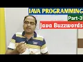 JAVA PROGRAMMING Part-3 Java Buzzwords