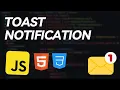 Machine Coding Question - How to Build a Toast Notification using JavaScript