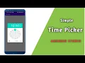 Time Picker in Android TimePickerDialog in Android Studio SR CodeX