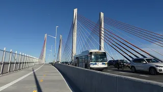 MTA NYCT Bus B24 Buses on the renewal Kosciuszko Bridge Day n Nite