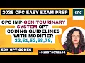 CPC Exam Prep Genitourinary System CPT Coding Guidelines with Modifiers 22 51 52 58 78Explained