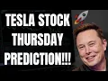 Download Lagu 🔥 TESLA STOCK THURSDAY PREDICTION! TSLA, SPY, QQQ, ES, NQ, BTC, AMD, NVDA, \u0026 AAPL! 🚀